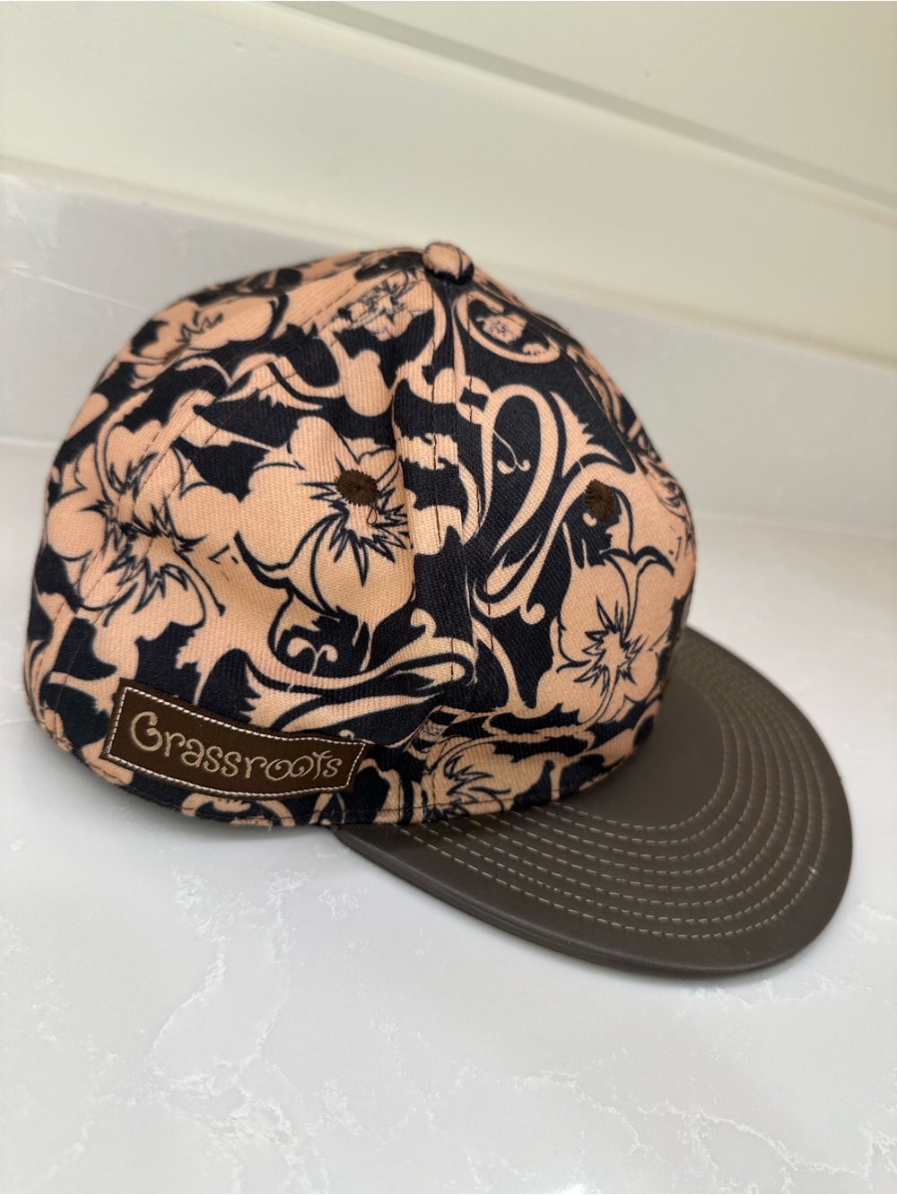 Grassroots California 420 Limited Edition Fitted Hat 7 1/2 Paisley Floral
